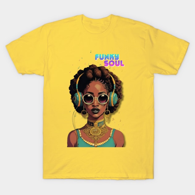 Funky Soul: Vivid Urban Skater T-Shirt by ALM Artbox